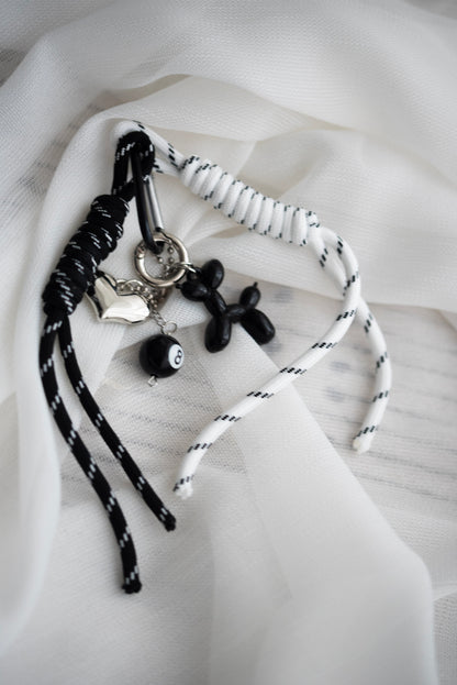 Taschenanhänger Black Balloon Dog